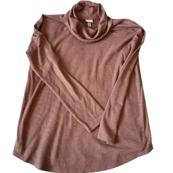 A New Day thermal cowl neck relaxed fit top. Size medium. - Picture 1 of 4